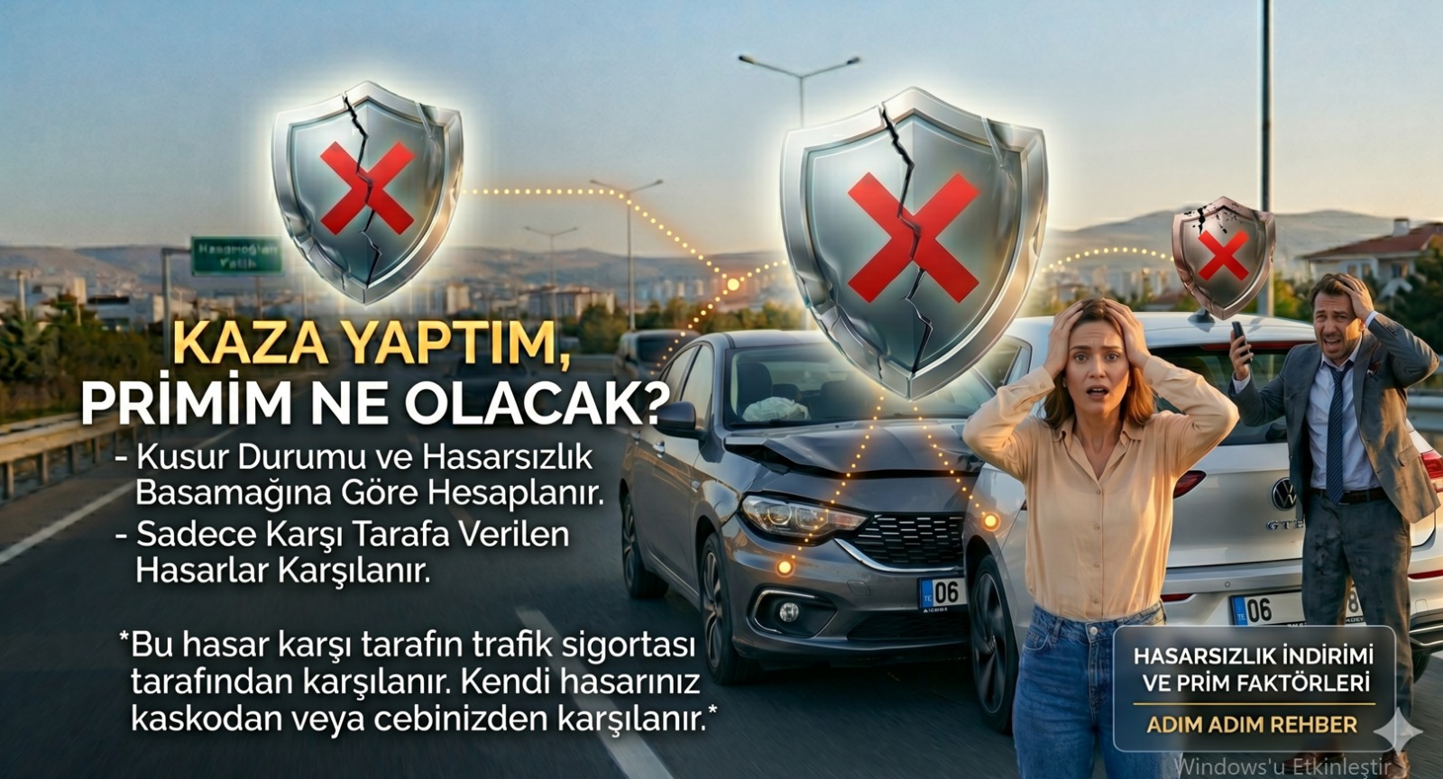 Kaza yaptım Trafik Sigortam Ne kadar olacak ??