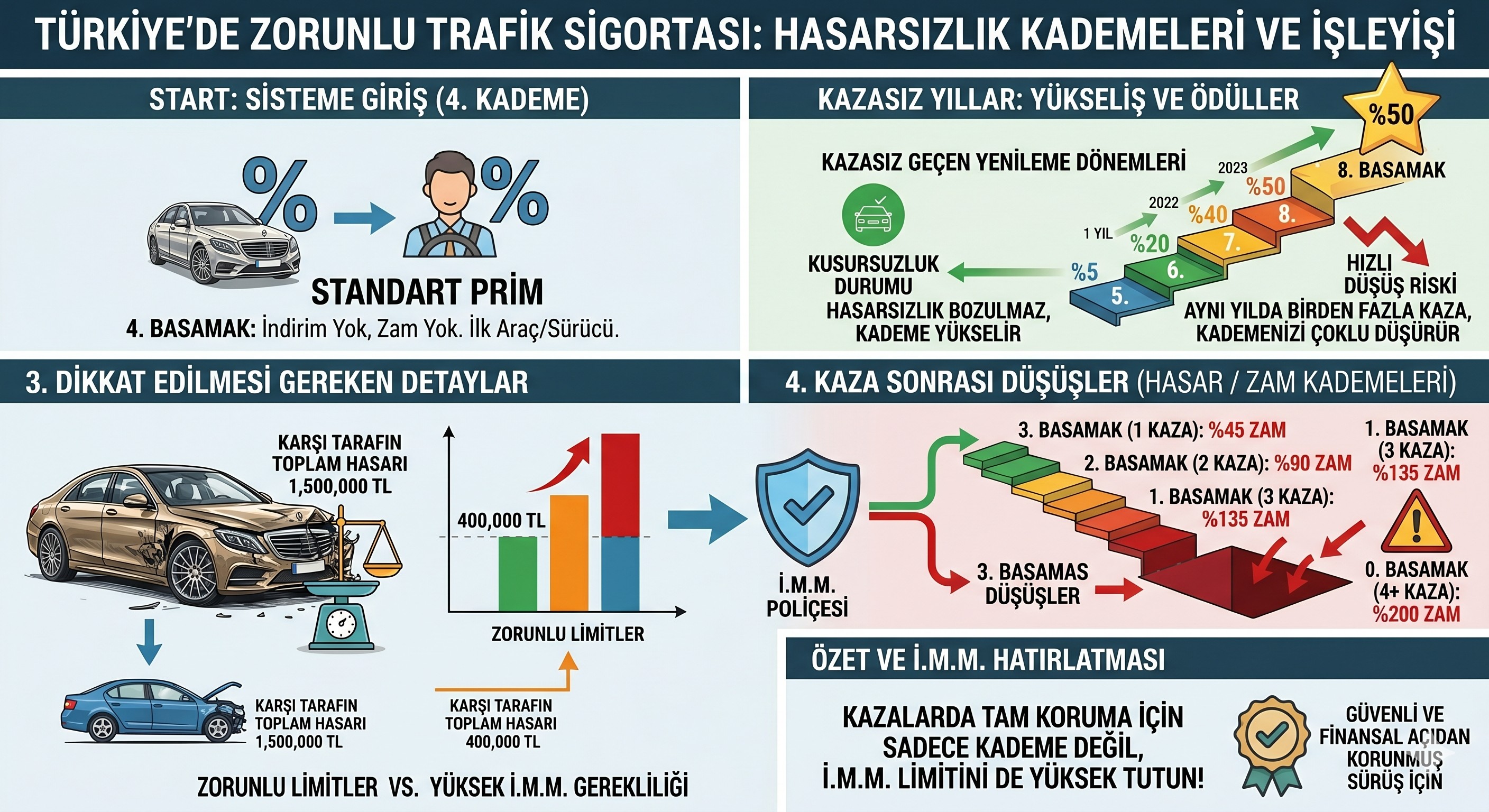 Trafik Sigortası Kademeleri nelerdir ?