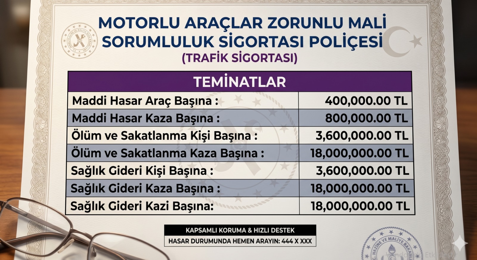 Trafik Poliçe Analizi poliçede ki rakamalar ne anlam ifade eder.