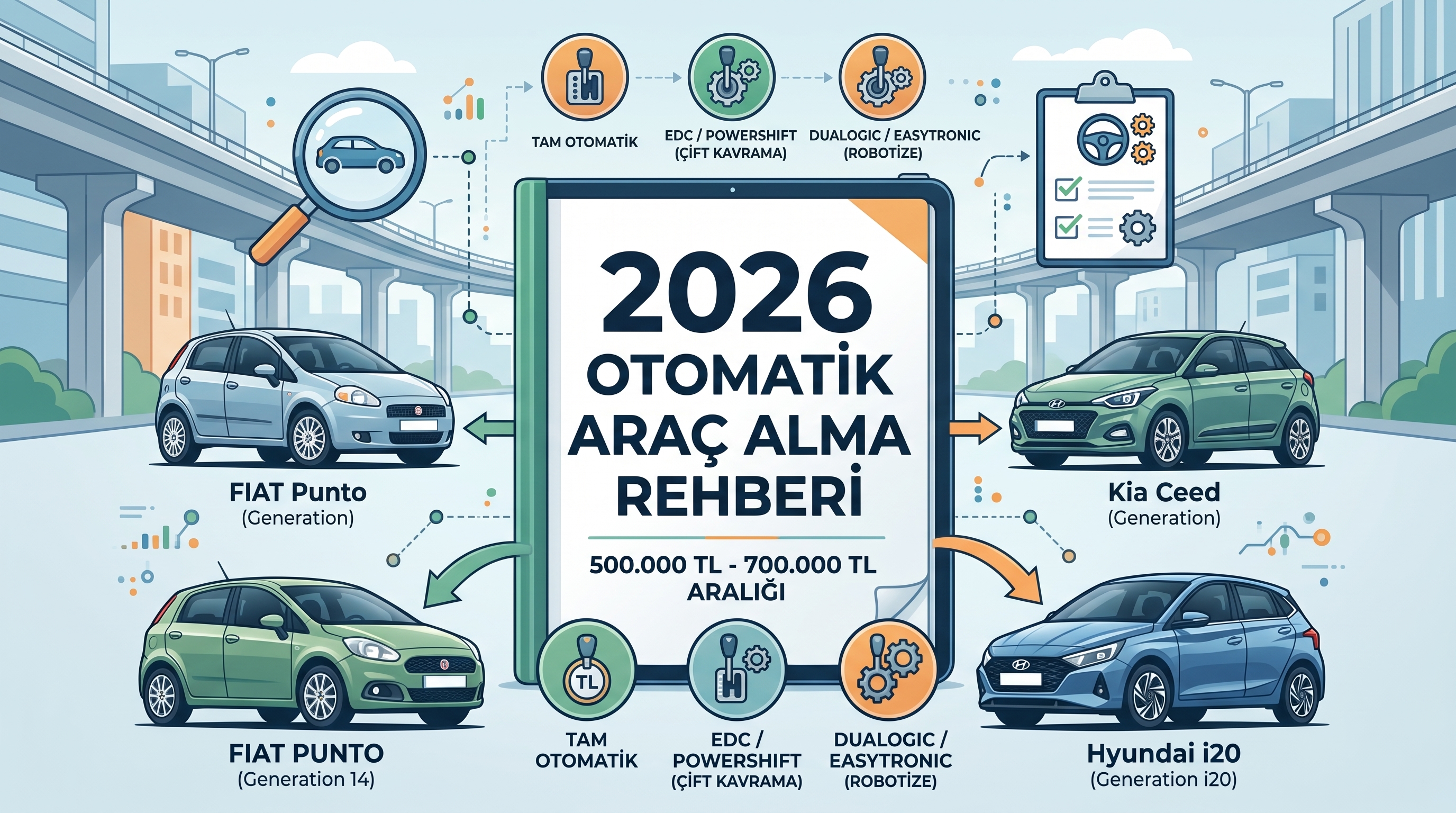 2026'da 500 - 700 Bin TL Arasında Alınabilecek En Mantıklı Otomatik Araçlar